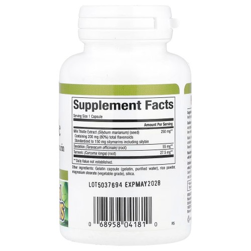 Natural Factors, расторопша, 250 мг, 90 капсул