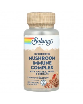 Solaray, комплекс для иммунитета с грибом-бараном, рейши и шиитаке, 100 растительных капсул