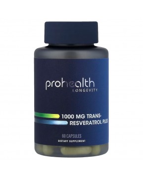 ProHealth Longevity, транс-ресвератрол плюс, 60 капсул