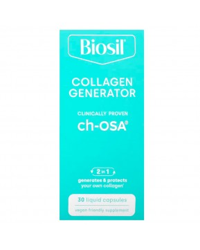 Biosil, Collagen Generator, средство для стимулирования производства коллагена, 30 капсул с жидкостью