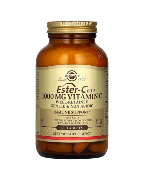 Solgar, Ester-C Plus, витамин C, 1000 мг, 90 таблеток