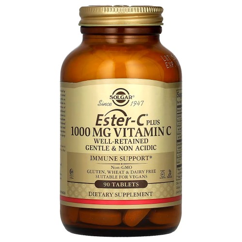 Solgar, Ester-C Plus, витамин C, 1000 мг, 90 таблеток