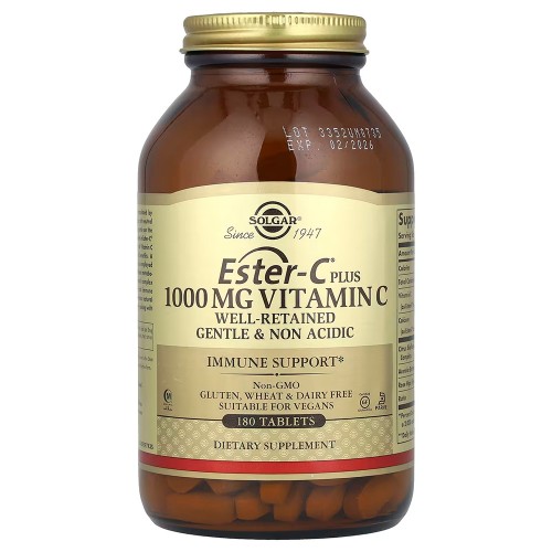 Solgar, Ester-C Plus, витамин C, 1000 мг, 180 таблеток