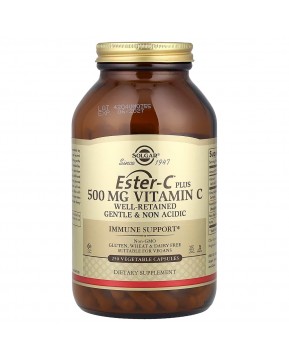 Solgar, Ester-C Plus, витамин C, 500 мг, 250 растительных капсул