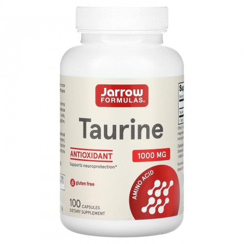 Jarrow Formulas, таурин, 1000 мг, 100 капсул Jarrow Formulas, таурин, 1000 мг, 100 капсул