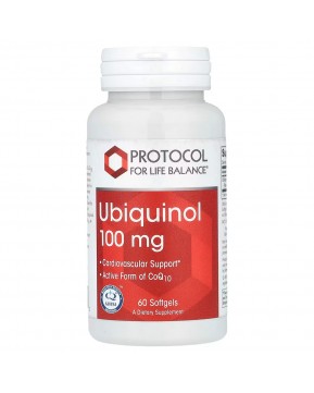 Protocol for Life Balance, Убихинол, 100 мг, 60 мягких таблеток
