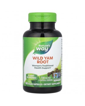 Nature's Way, корень дикого ямса, 425 мг, 180 веганских капсул Nature's Way, корень дикого ямса, 425 мг, 180 веганских капсул